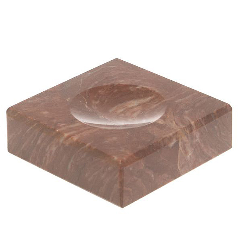 Подставка под шар квадратная из натурального камня Лемезит Natural Stone Sphere Stands Коричневый в Липецке | Loft Concept 