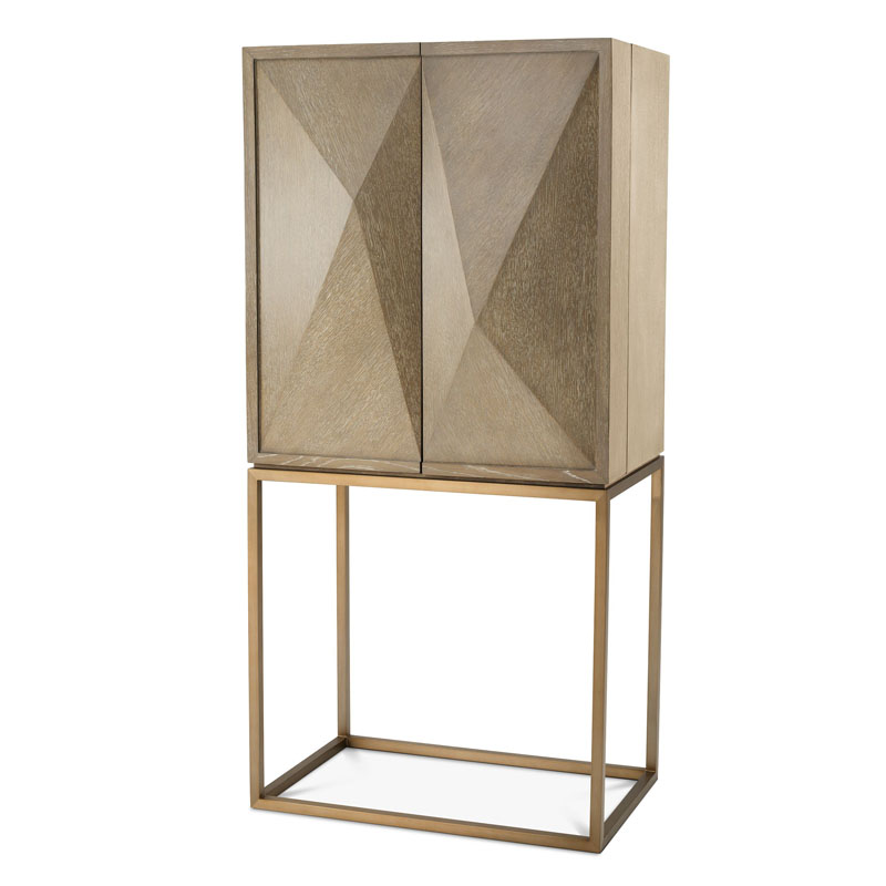 Шкаф для вина Eichholtz WINE CABINET HIGHLAND Белый дуб в Липецке | Loft Concept 
