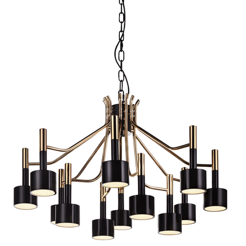 Люстра Delightfull Ella Suspension Selightfull Глянцевое золото Черный Белый Люстра Delightfull Ella Suspension Selightfull Глянцевое золото Черный Белый в Липецке | Loft Concept