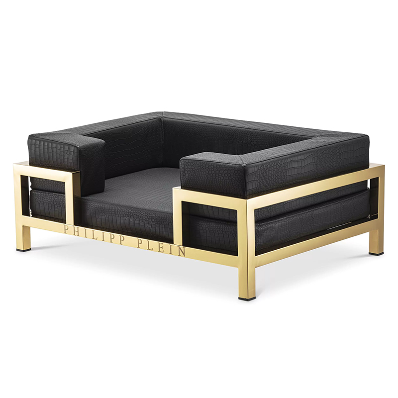 Лежанка для домашних животных Dogbed High Conic Limited L Gold Черный Золотой Лежанка для домашних животных Dogbed High Conic Limited L Gold Черный Золотой в Липецке | Loft Concept