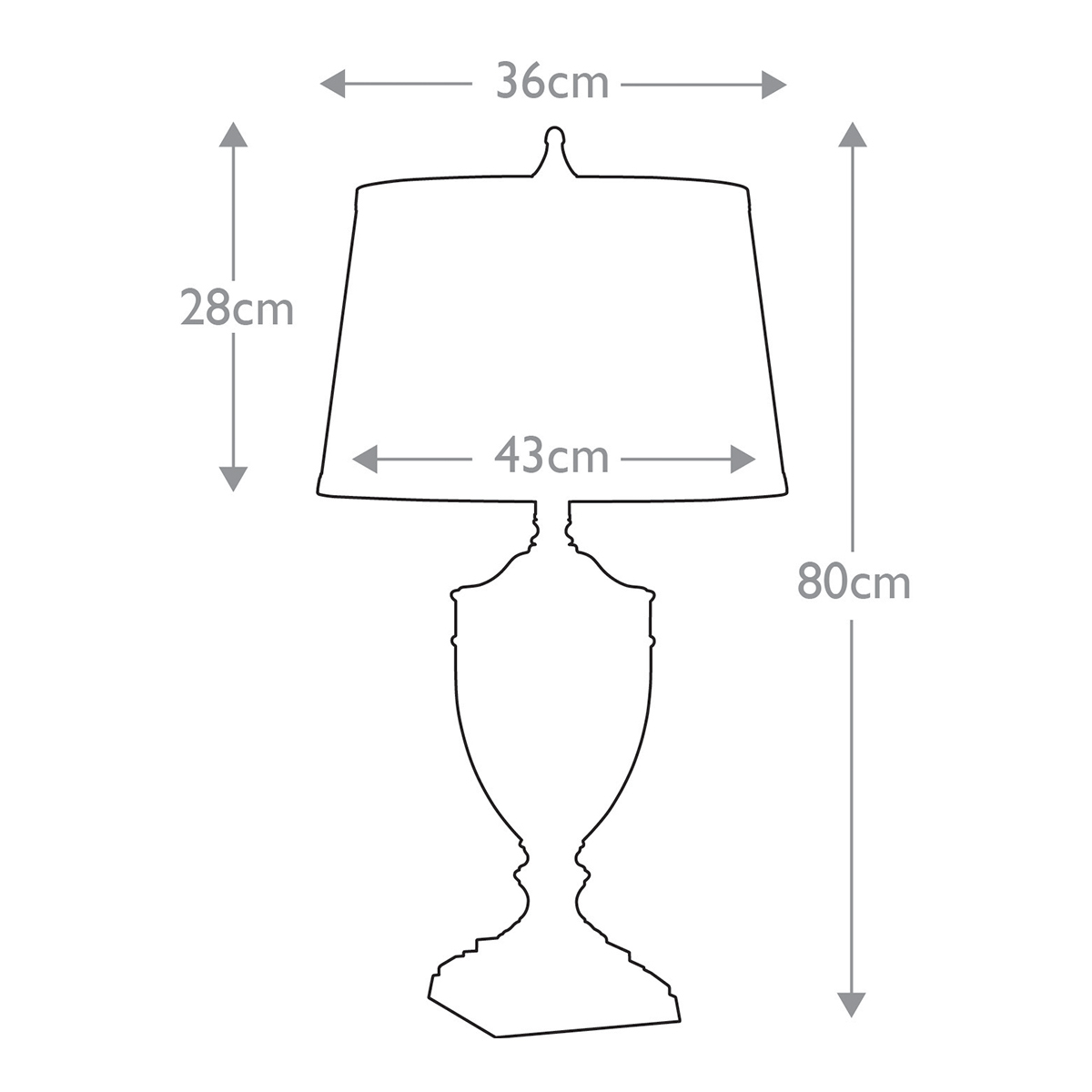 Настольная лампа со тканевым абажуром и прозрачным ребристым стеклянным основанием Quoizel в Липецке