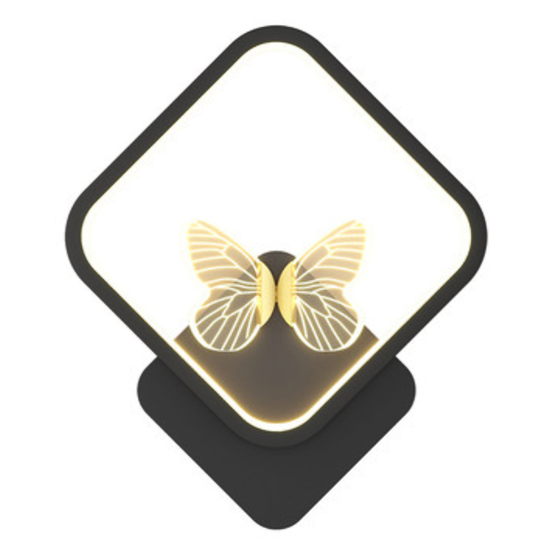 Бра Butterfly Black Rhombus Wall Lamp Прозрачный Черный Бра Butterfly Black Rhombus Wall Lamp Прозрачный Черный в Липецке | Loft Concept