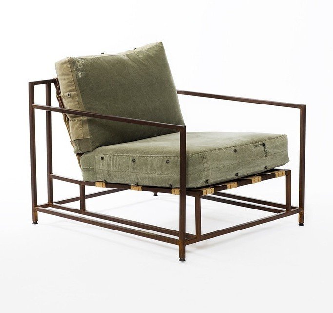 Кресло Inheritance Armchair Olive Military Fabric Оливковый Кресло Inheritance Armchair Olive Military Fabric Оливковый в Липецке | Loft Concept
