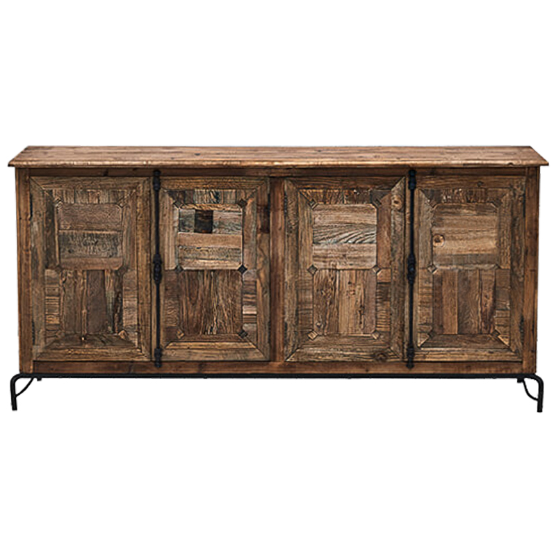 Комод деревянный в стиле Лофт Ennio Wood Commode Коричневый Черный Комод деревянный в стиле Лофт Ennio Wood Commode Коричневый Черный в Липецке | Loft Concept