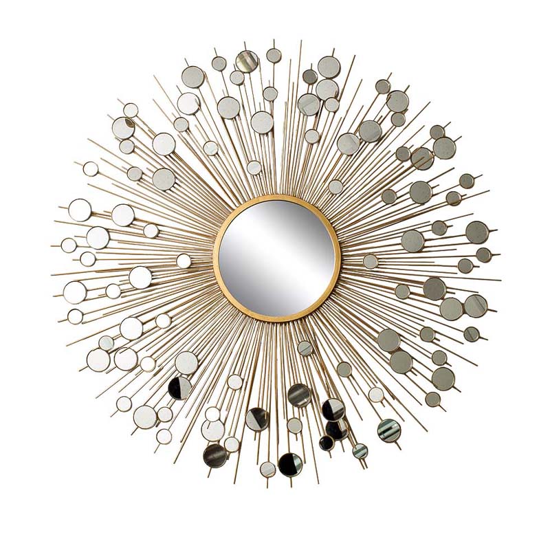 Зеркало-солнце Rays With Mirrors Золотой Зеркало-солнце Rays With Mirrors Золотой в Липецке | Loft Concept