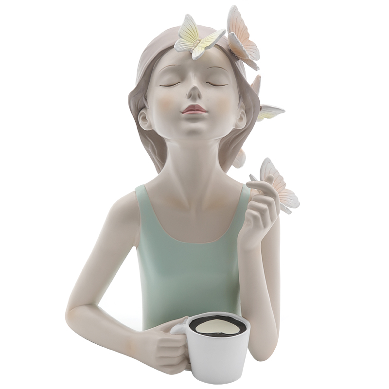 Статуэтка Butterfly Girl Sympathy Бежевый Белый Голубой пастельный Статуэтка Butterfly Girl Sympathy Бежевый Белый Голубой пастельный в Липецке | Loft Concept