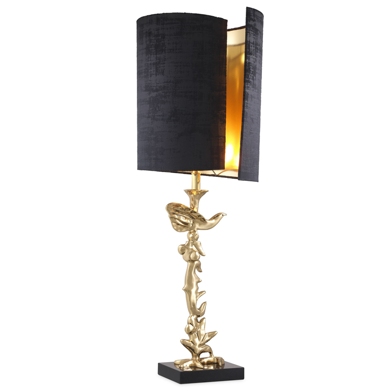Настольная лампа Eichholtz Table Lamp Aras Латунь Черный Настольная лампа Eichholtz Table Lamp Aras Латунь Черный в Липецке | Loft Concept