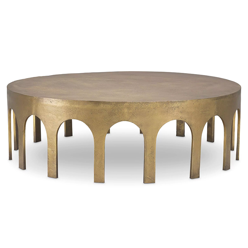 Кофейный стол Eichholtz Coffee Table Gardini Латунь Винтажная латунь Кофейный стол Eichholtz Coffee Table Gardini Латунь Винтажная латунь в Липецке | Loft Concept
