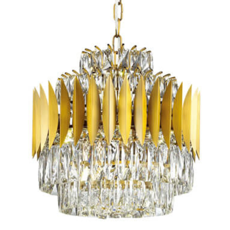 Люстра KEBO KING CHANDELIER 45 Латунь Прозрачное Стекло Люстра KEBO KING CHANDELIER 45 Латунь Прозрачное Стекло в Липецке | Loft Concept