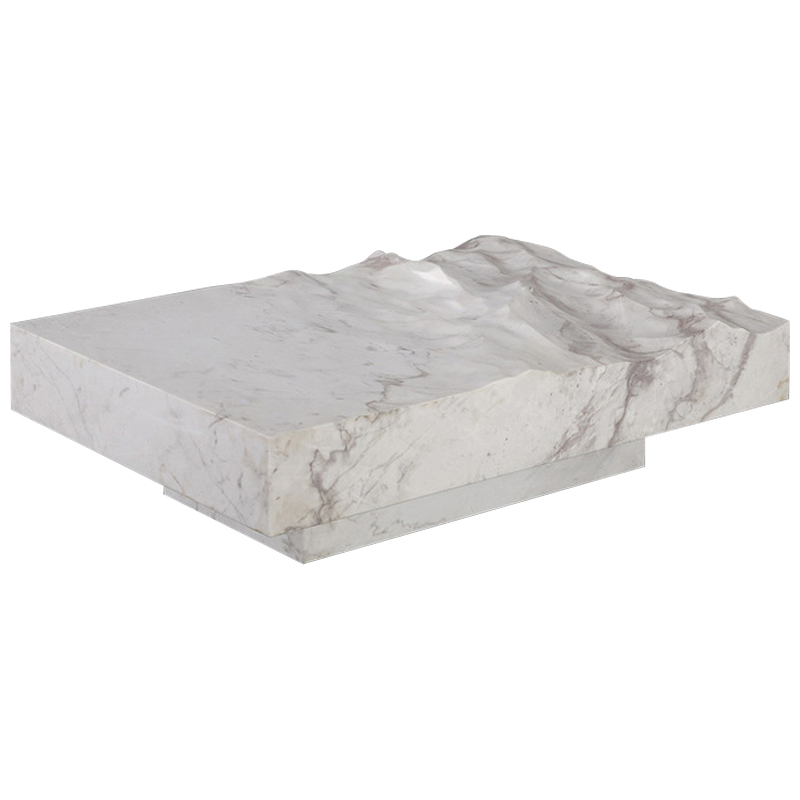 Дизайнерский журнальный стол Mathieu Lehanneur Sculpts Ocean Memories Square White Белый Мрамор Bianco Дизайнерский журнальный стол Mathieu Lehanneur Sculpts Ocean Memories Square White Белый Мрамор Bianco в Липецке | Loft Concept