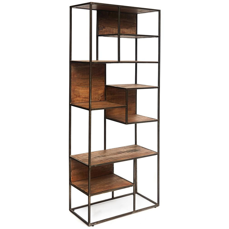 Стеллаж Loft Acacia Shelving small Древесина Черный Стеллаж Loft Acacia Shelving small Древесина Черный в Липецке | Loft Concept