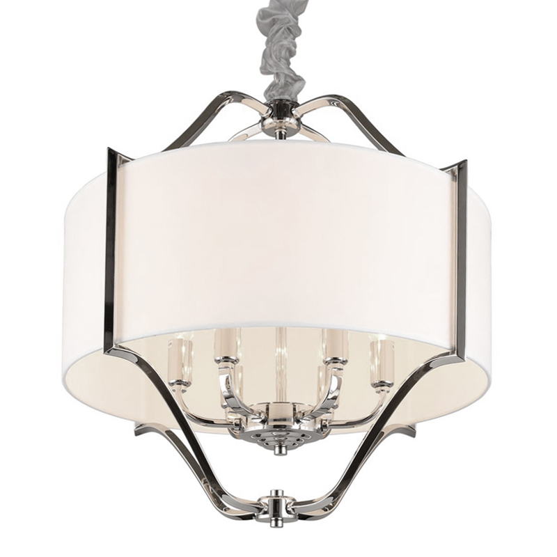 Люстра Mandeville Chandelier Белый Хром Люстра Mandeville Chandelier Белый Хром в Липецке | Loft Concept