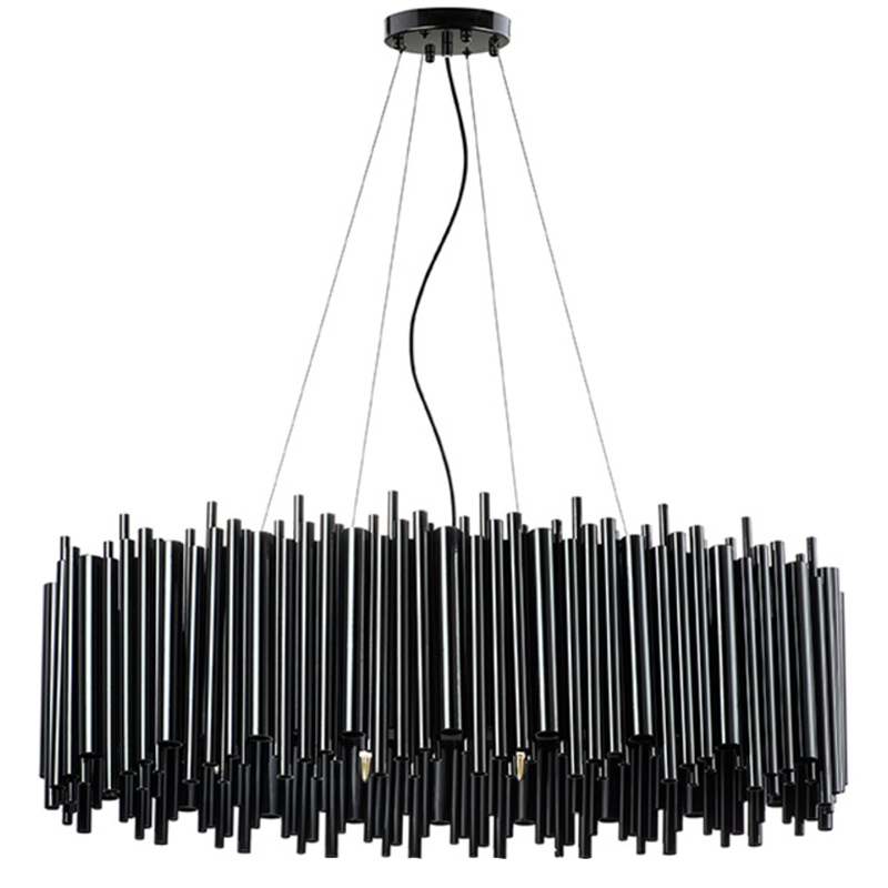 Люстра Delightfull Brubeck Chandelier Black Oval Люстра Delightfull Brubeck Chandelier Black Oval в Липецке | Loft Concept