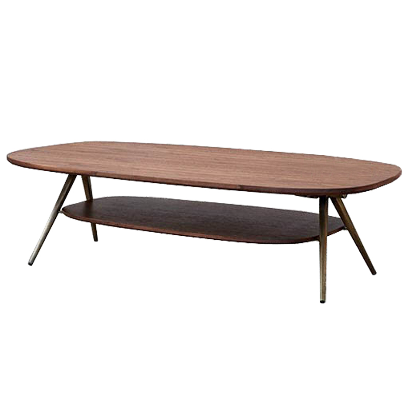 Кофейный стол Killigrew Coffee Table Орех Золотой Кофейный стол Killigrew Coffee Table Орех Золотой в Липецке | Loft Concept