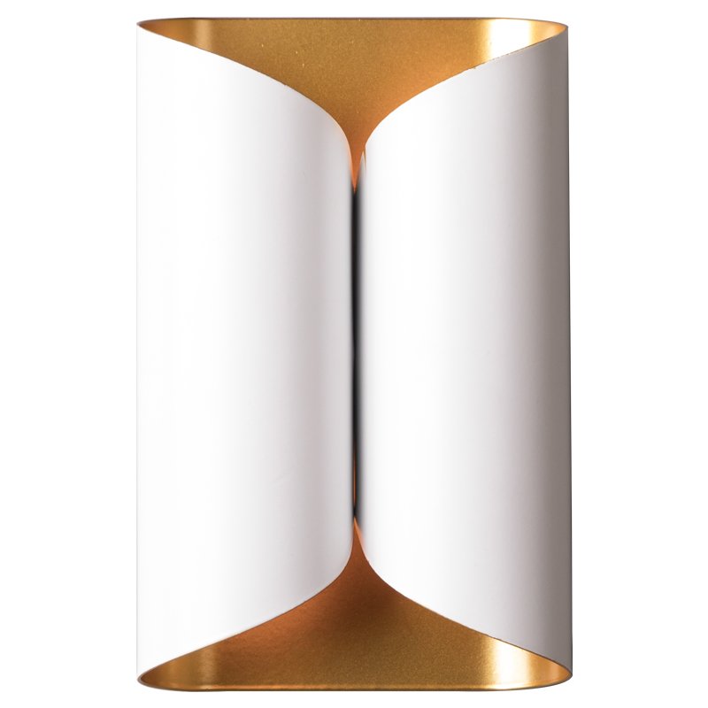 Бра White and Brass Roll Белый Латунь Бра White and Brass Roll Белый Латунь в Липецке | Loft Concept