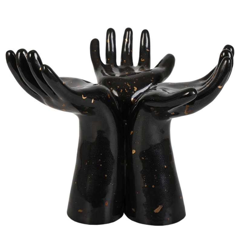 Статуэтка Hands Vase Черный Статуэтка Hands Vase Черный в Липецке | Loft Concept