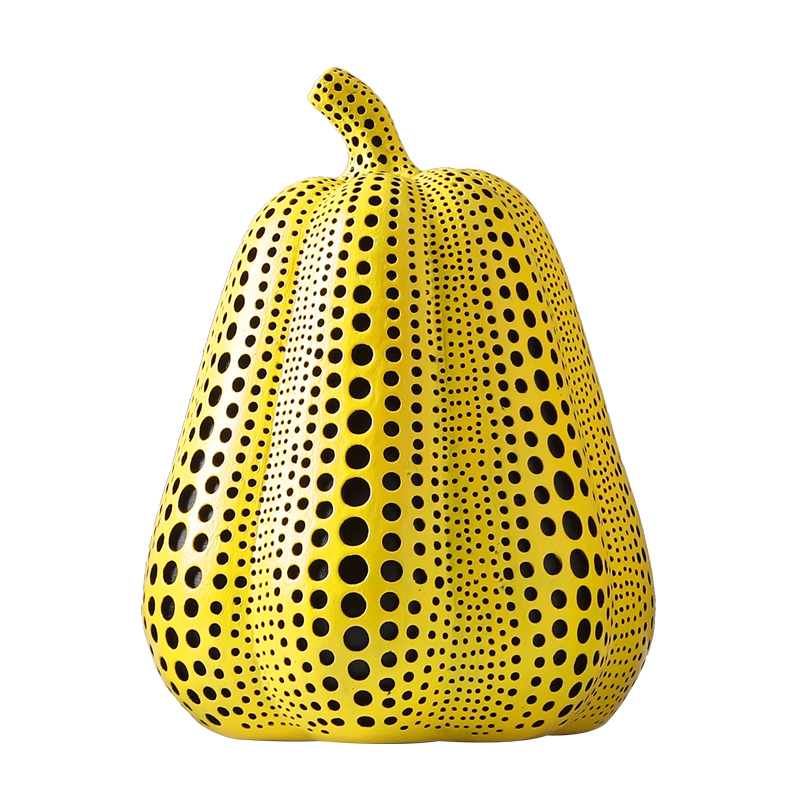 Статуэтка тыквы Kusama Yayoi I Желтый Черный Статуэтка тыквы Kusama Yayoi I Желтый Черный в Липецке | Loft Concept