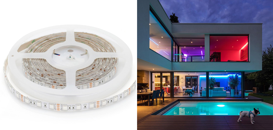 Светодиодная влагозащищенная лента 14,4W/m 60LED/m 5050SMD разноцветная 5M Светодиодная влагозащищенная лента 14,4W/m 60LED/m 5050SMD разноцветная 5M - Loft-Concept в Липецке