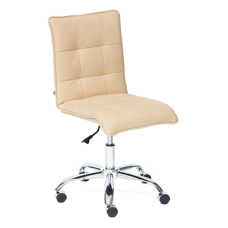 Кресло Deborah eco-leather beige Бежевый Хром Кресло Deborah eco-leather beige Бежевый Хром в Липецке | Loft Concept
