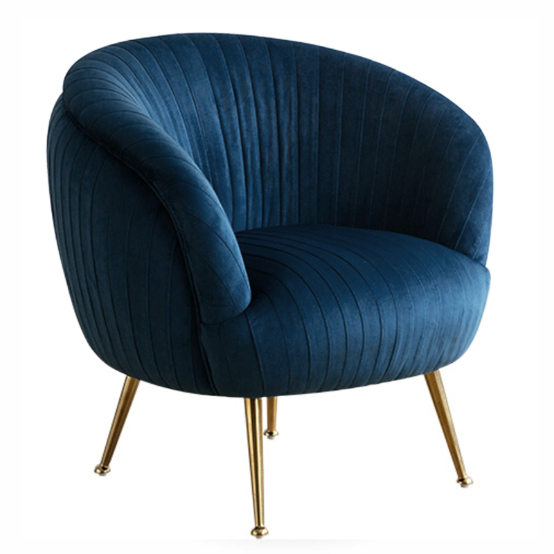 Кресло SOUFFLE CHAIR B Синий Глянцевое золото Кресло SOUFFLE CHAIR B Синий Глянцевое золото в Липецке | Loft Concept