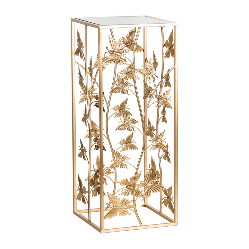 Столик на металлическом основании Golden Butterflies Золотой Столик на металлическом основании Golden Butterflies Золотой в Липецке | Loft Concept