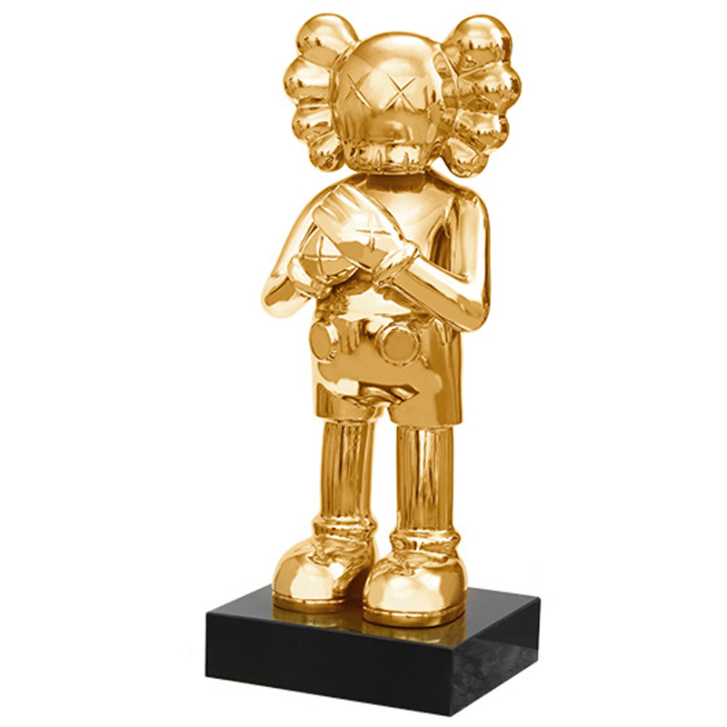 Статуэтка KAWS Gold on stand Золотой Статуэтка KAWS Gold on stand Золотой в Липецке | Loft Concept