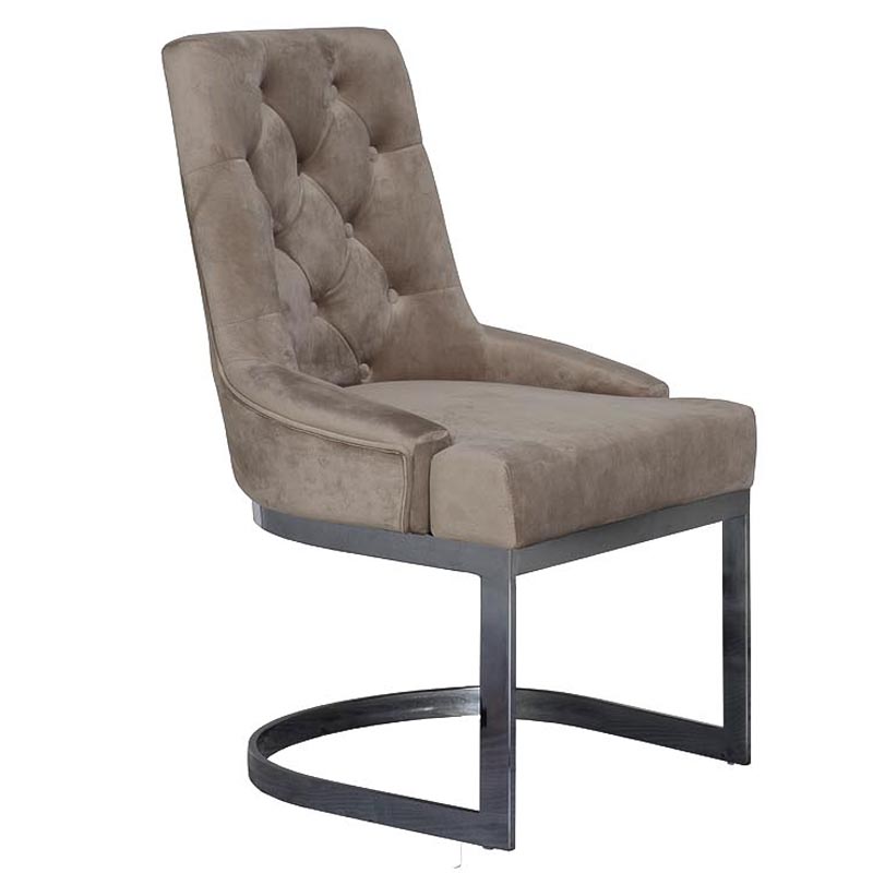 Стул Famos Chair gray Бежево-серый Графит Стул Famos Chair gray Бежево-серый Графит в Липецке | Loft Concept
