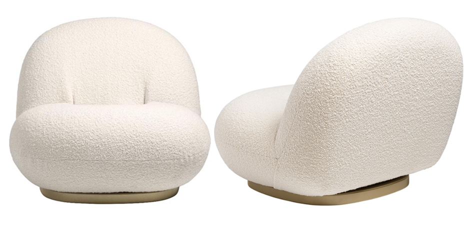 Кресло Pacha lounge chair ivory Кресло Pacha lounge chair ivory - Loft-Concept в Липецке