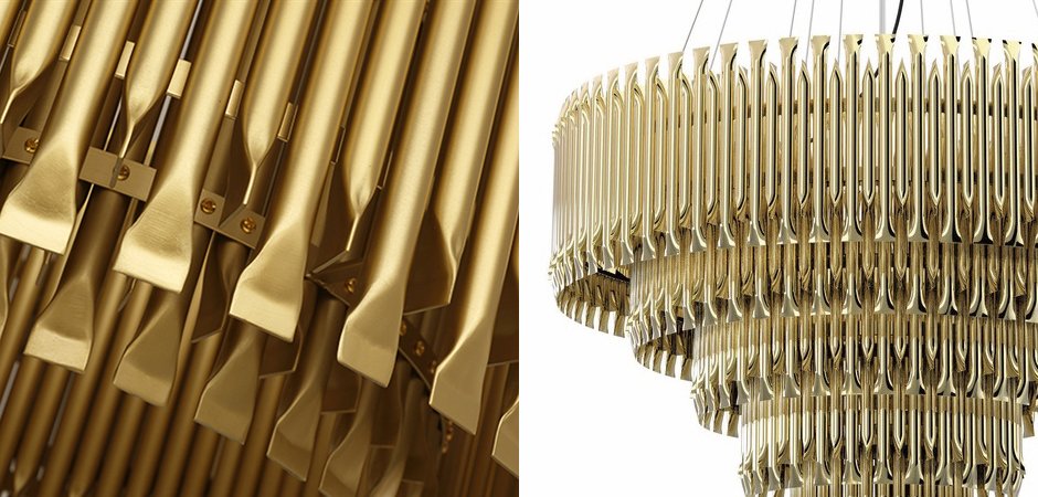 Люстра MATHENY CHANDELIER 5 SUSPENSION by DELIGHTFULL Gold Люстра MATHENY CHANDELIER 5 SUSPENSION by DELIGHTFULL Gold - Loft-Concept в Липецке