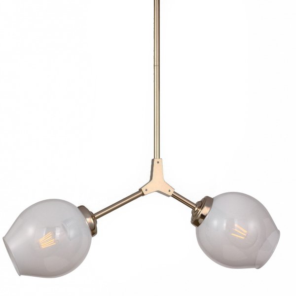 Люстра Branching Bubble Chandelier 2 Milk Прозрачный белый Золотой Люстра Branching Bubble Chandelier 2 Milk Прозрачный белый Золотой в Липецке | Loft Concept