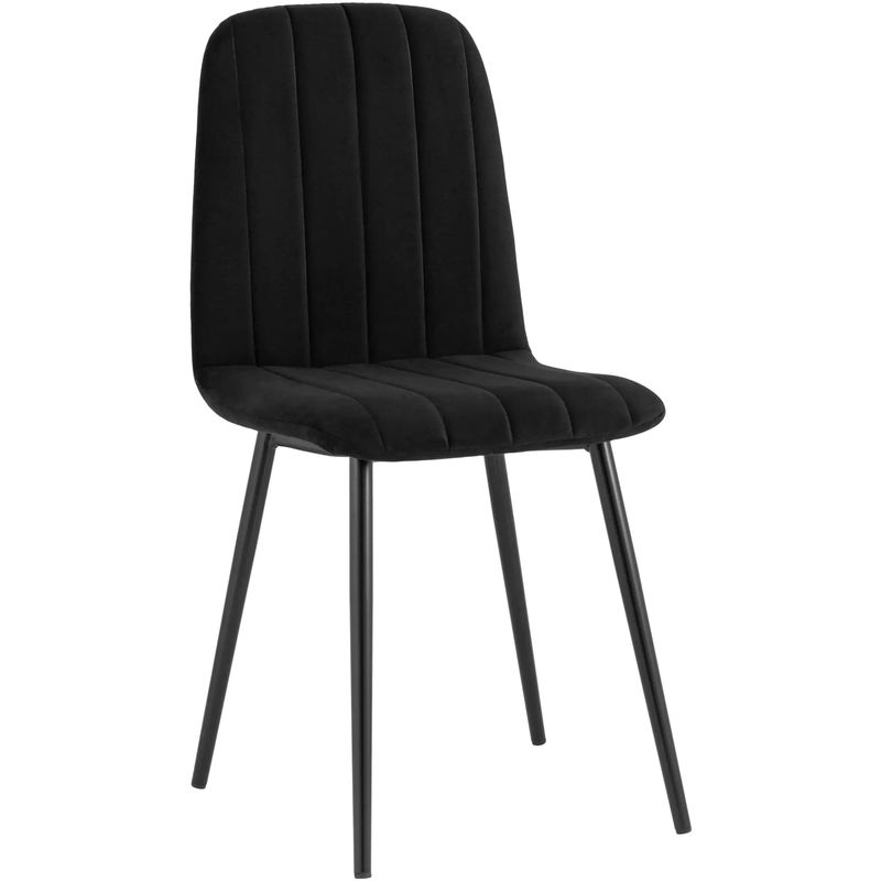 Стул Easy Chair Велюр Черный цвет Черный Стул Easy Chair Велюр Черный цвет Черный в Липецке | Loft Concept