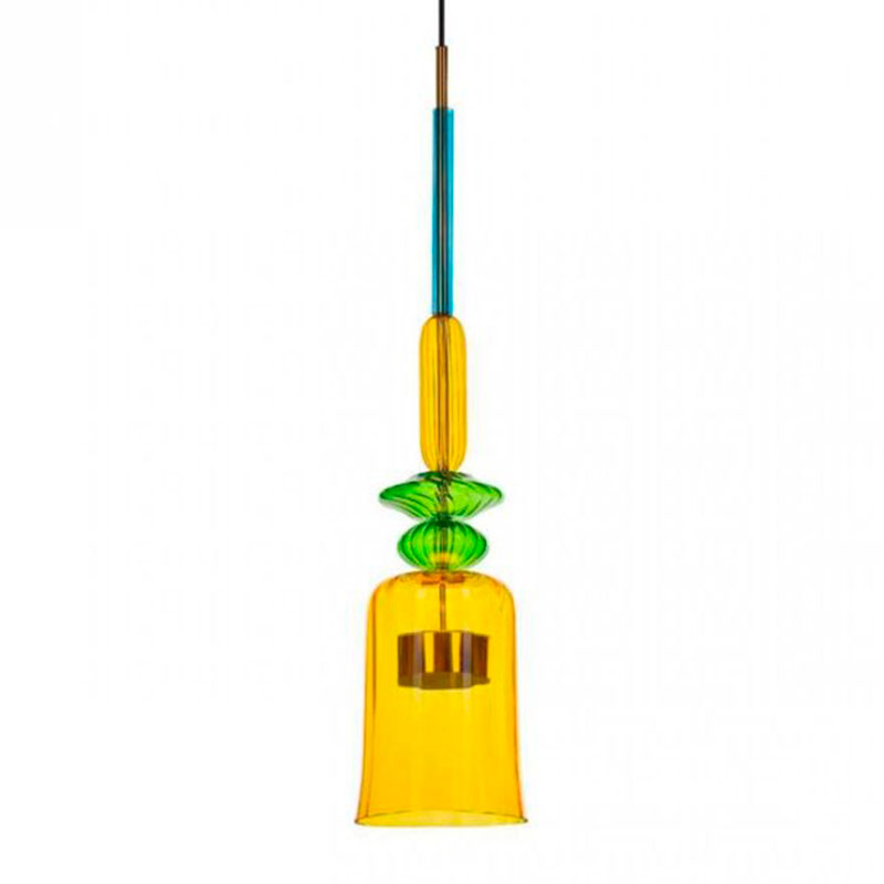 Светильник Flauti Yellow Green D16 см Голубой Зеленый Желтый Светильник Flauti Yellow Green D16 см Голубой Зеленый Желтый в Липецке | Loft Concept