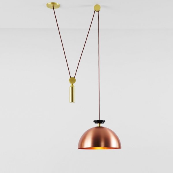 Подвесной светильник Shape up Pendant Hemisphere Copper Латунь Медь Подвесной светильник Shape up Pendant Hemisphere Copper Латунь Медь в Липецке | Loft Concept