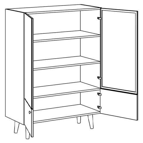 Витрина с изображением на дверцах Elise Cupboard Витрина с изображением на дверцах Elise Cupboard в Липецке