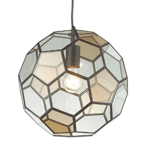 Подвесной светильник Glass & Metal Cage Pendant Globe Multi Прозрачное Стекло Янтарь (Amber) Черный Подвесной светильник Glass & Metal Cage Pendant Globe Multi Прозрачное Стекло Янтарь (Amber) Черный в Липецке | Loft Concept