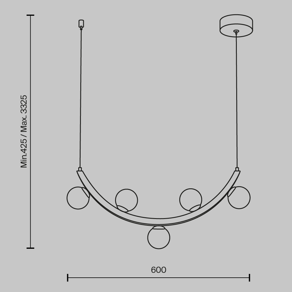 Люстра подвесная Ambre 3000К 12Вт в Липецке