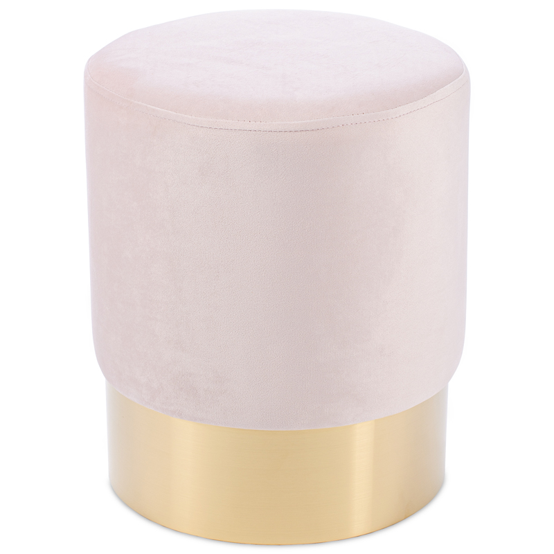 Пуф Una Puff light pink Розовый пастельный Золотой Пуф Una Puff light pink Розовый пастельный Золотой в Липецке | Loft Concept