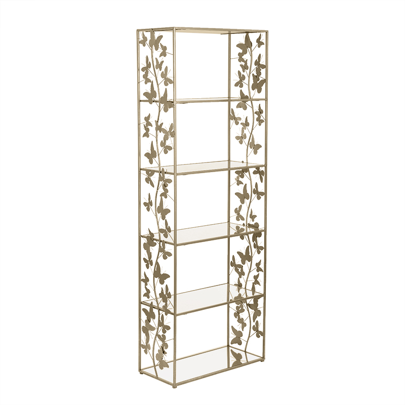 Стеллаж Gold Butterfly Wide Золотой Стеллаж Gold Butterfly Wide Золотой в Липецке | Loft Concept