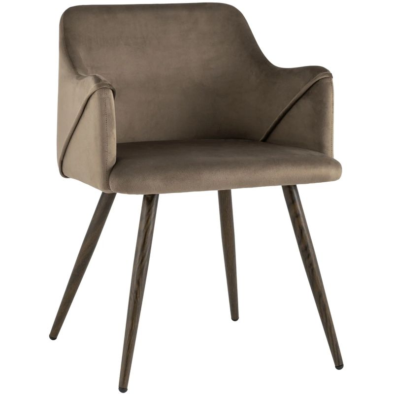 Стул Monarch Chair Коричневый Велюр Коричневый Стул Monarch Chair Коричневый Велюр Коричневый в Липецке | Loft Concept