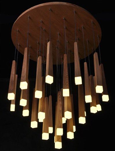 Люстра Wooden Glowworm Round Люстра Wooden Glowworm Round в Липецке | Loft Concept