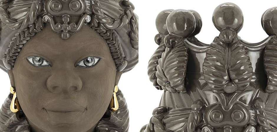 Ваза VASE MORO BIG LADY BLACK MUD Ваза VASE MORO BIG LADY BLACK MUD - Loft-Concept в Липецке