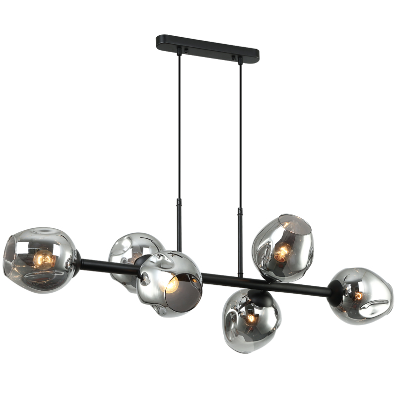 Люстра Branching Bubble Chandelier Line Gray Черный Серый (Gray) Люстра Branching Bubble Chandelier Line Gray Черный Серый (Gray) в Липецке | Loft Concept
