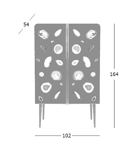 Patrick Naggar Gem Cabinet шкаф украшенный агатами Patrick Naggar Gem Cabinet шкаф украшенный агатами в Липецке