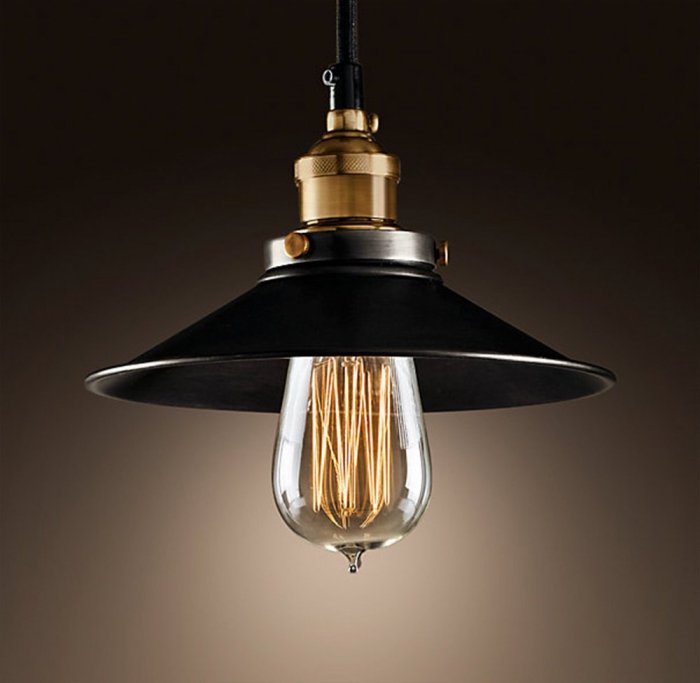 Подвесной светильник Loft Cone Pendant 22 Черный Подвесной светильник Loft Cone Pendant 22 Черный в Липецке | Loft Concept