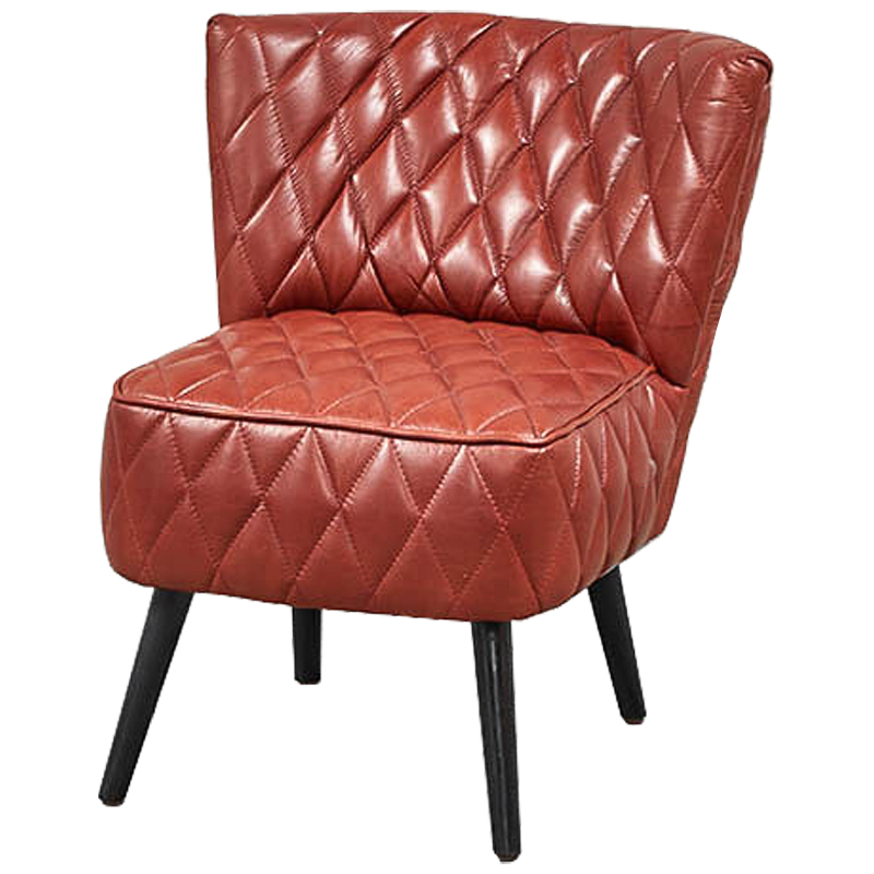 Кресло Rhombuses Upholstery Chair Малиновый (Crimson) Черный Кресло Rhombuses Upholstery Chair Малиновый (Crimson) Черный в Липецке | Loft Concept