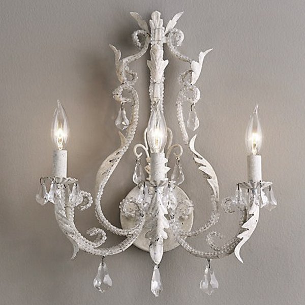 Бра Restoration Hardware PALAIS Wall lamp Белый винтажная патина Бра Restoration Hardware PALAIS Wall lamp Белый винтажная патина в Липецке | Loft Concept