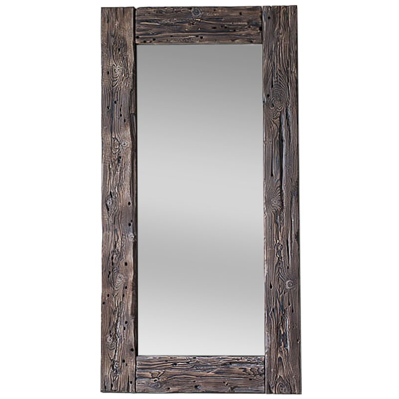 Зеркало Aged Wood Mirror Коричневый винтаж Зеркало Aged Wood Mirror Коричневый винтаж в Липецке | Loft Concept