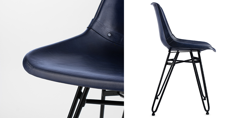 Стул Leather Schoolhouse Chair Стул Leather Schoolhouse Chair - Loft-Concept в Липецке