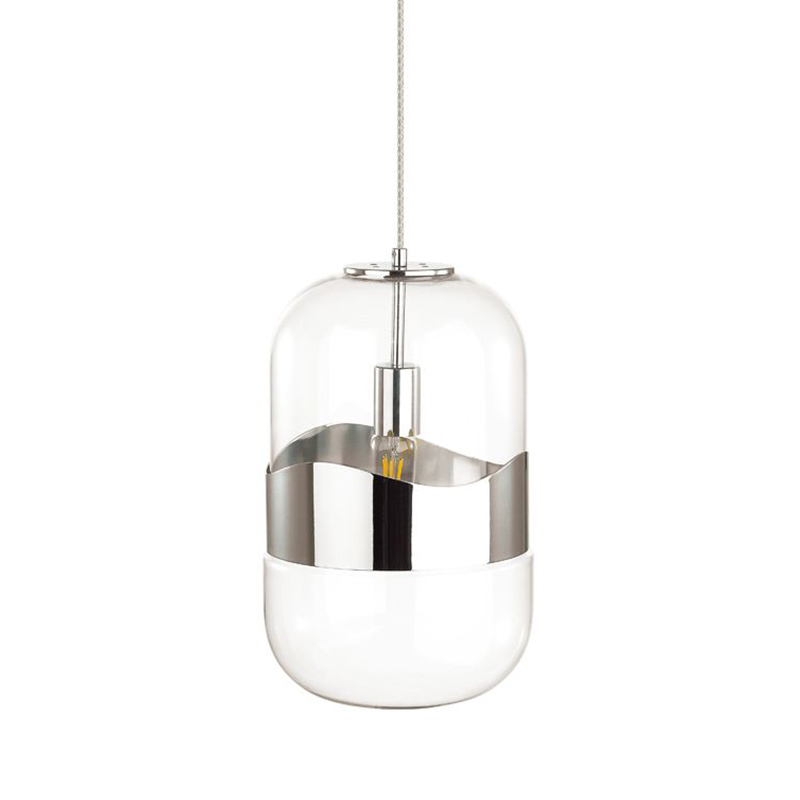 Подвесной светильник Igon Chrome Hanging Lamp Прозрачный Хром Подвесной светильник Igon Chrome Hanging Lamp Прозрачный Хром в Липецке | Loft Concept