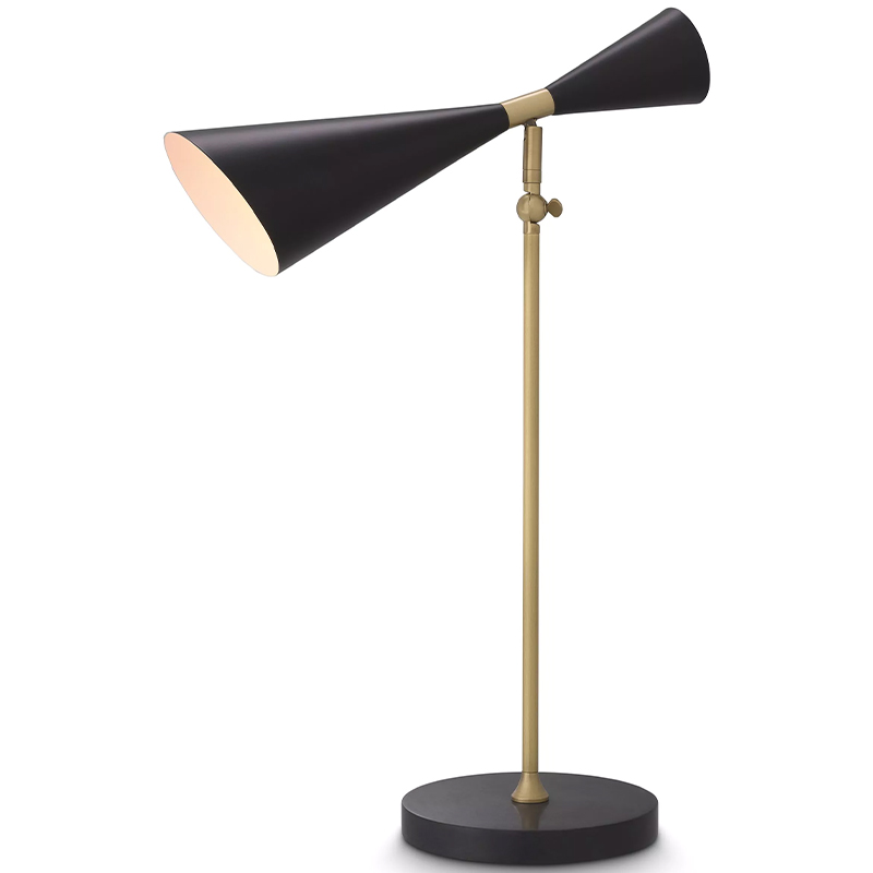 Настольная лампа Eichholtz Desk Lamp Milos Черный Латунь Настольная лампа Eichholtz Desk Lamp Milos Черный Латунь в Липецке | Loft Concept